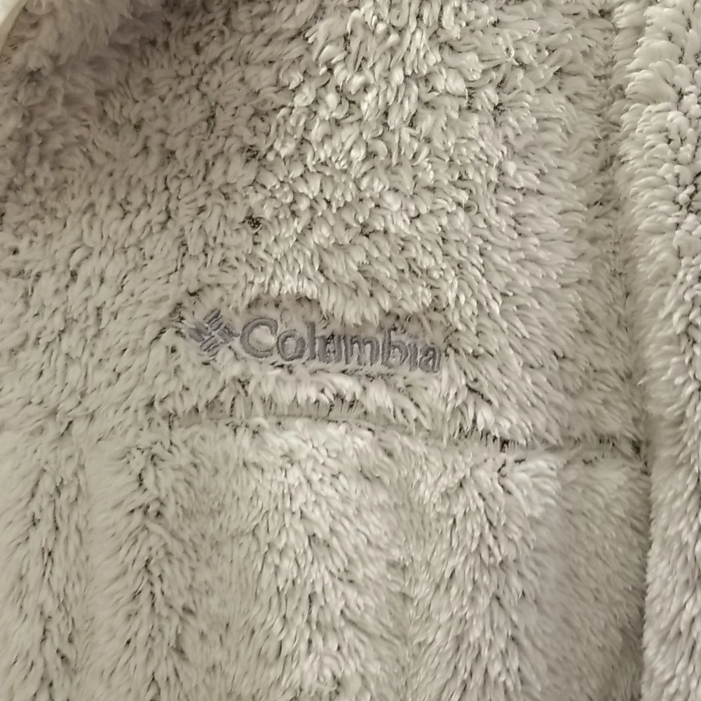 Columbia XL women's plush fleece jacket full zip 2 pockets polyester Like new - Picture 5 of 10